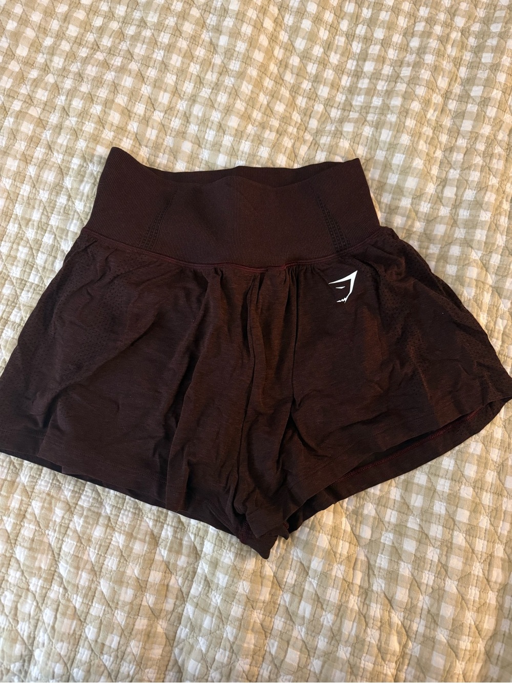 Gymshark Women's High-Waist Burgundy Athletic Skort